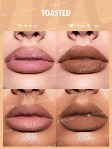 Sheglam Set De Delineador De Labios So Lippy – Tono A Color Espresso Kisses