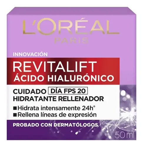Crema Hidratante Loreal Revitalift Hialuronico Dia 50ml