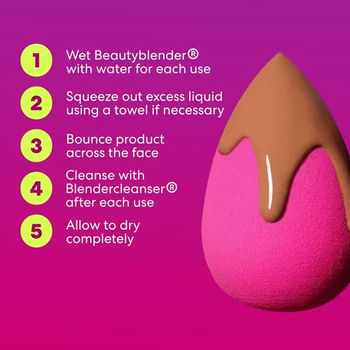 Esponja Maquillaje Rosa Suave Reutilizable Vegana
