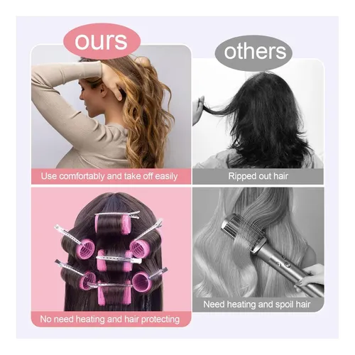 Ikoco Juego De Rulos Para El Cabello, 4 Tamaños Y 12 Clips