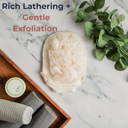 Guante Exfoliante Doble Cara Para Ducha Cuidado De La Piel