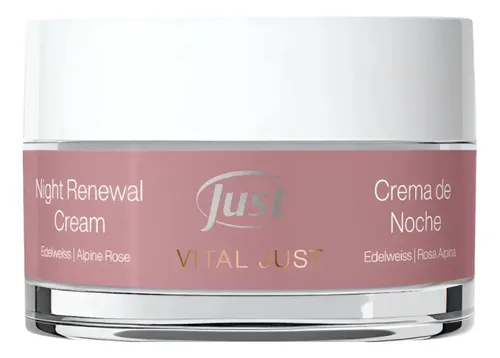 Crema De Noche Just 50 Gr Con Edelweiss Y Rosa Alpina
