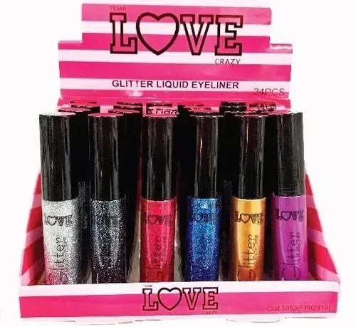 Delineador Liquido Con Glitter Tejar (pack X 6 Unidades)