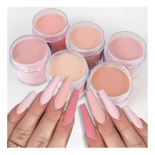 Set De Polvos Acrílicos Nude De Vonrui (small) Para Uñas