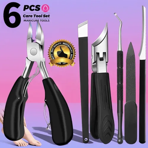J23 Kit De Cuidado De Uñas De 6 Piezas Inoxidable De Alta