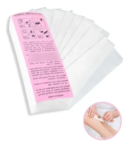 Bandas De Papel X100u Cera Depilación Descartable Profesiona