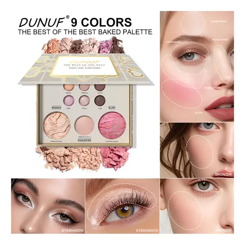 Paleta De Maquillaje Dunuf Contour Eyeshadow Blush Highlight