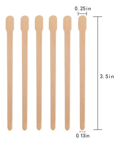 Palitos De Cera De Madera Y Espátulas De Depilación B6
