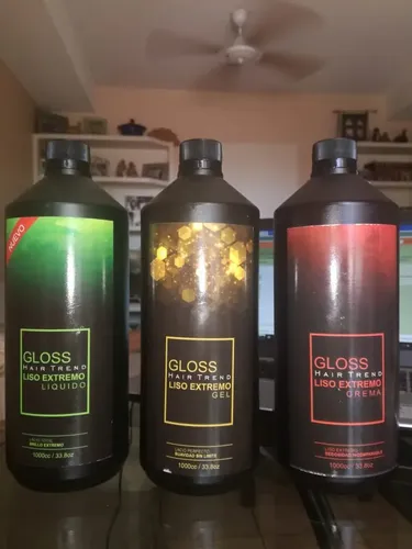 Combo Gloss X4 L Alisado, Botox,plastif, Keratina A Eleccion