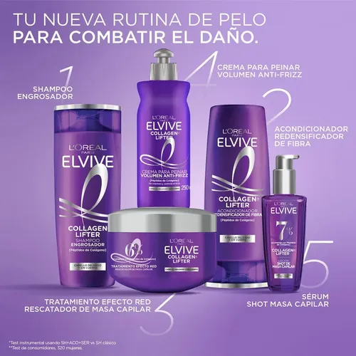 Crema Para Peinar Elvive Collagen Lifter L´Oreal Paris 250 Ml