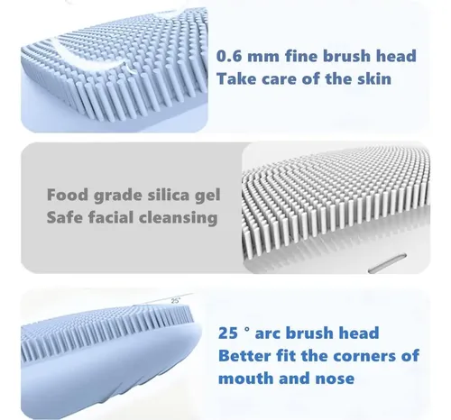 Cepillo Facial Limpiador Megan Eléctrico Silicona Ipx7 3