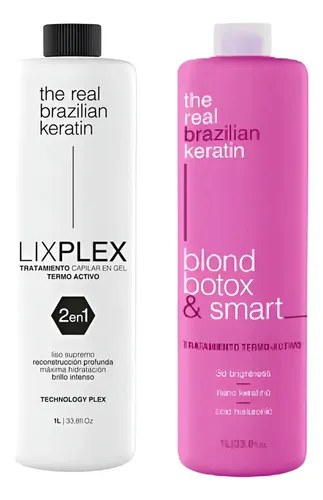Alisado Lix Plex 2 En 1 + Alisado Botox 1 Lt