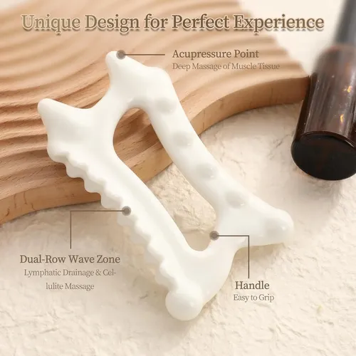 Herramienta De Masaje Gua Sha Cerámica Infiniterelax 18.8cm