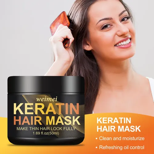Mascarilla Keratina Weimei 50ml | Cabello Fino Con Volumen