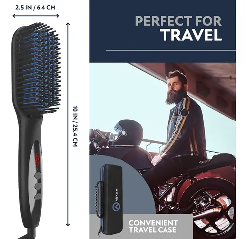 Plancha De Cabello Arkam, Con 12 Niveles De Calor, Negro