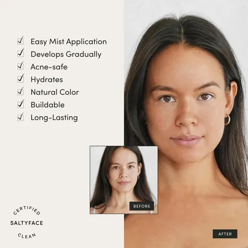 Saltyface Agua De Bronceado Facial Gradual Tono Medio A