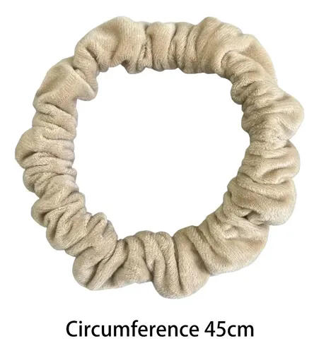 Rizador De Pelo Sin Calor Scrunchies Diadema Para Beige