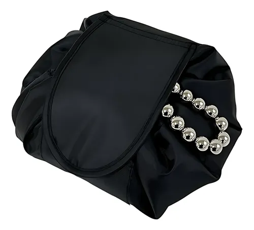 Cosmetiquera Con Cadena De Cuentas Y Bolsa Expandible