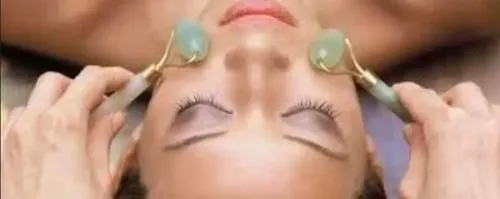 Rodillo Piedra Jade Natural Roller Masajes Facial