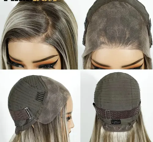 Peluca Hisan Imperceptible Lace Front 13×6 Rubia Reflejos