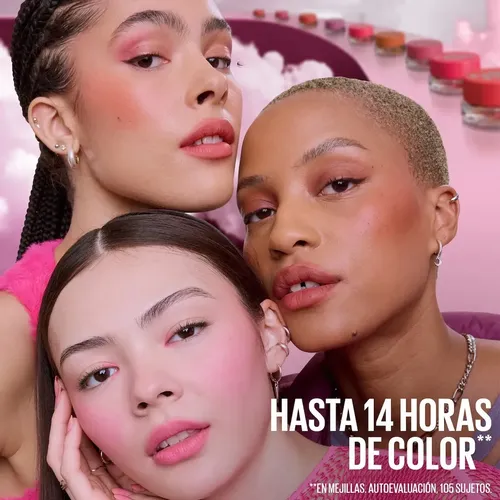Rubor En Mousse Maybelline Cloudtopia Tono Divine Crimson
