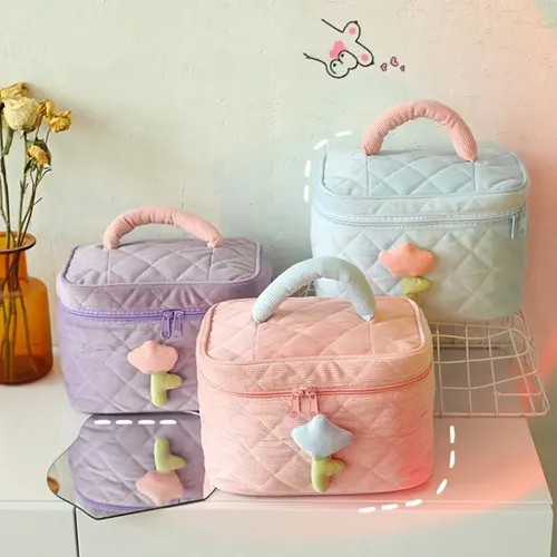 #*~ Bolsa De Cosméticos De Flores De Tulipán For Mujer De S*