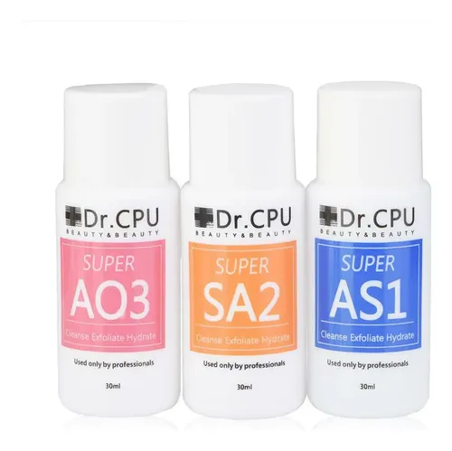 Exfoliante Aqua Ao3 Sa2 De Alta Concentración 3pcas1