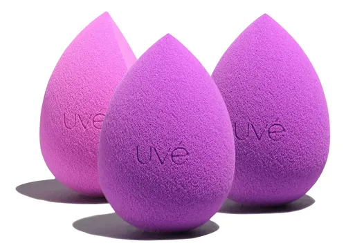 Esponjas Para Maquillaje Uvé Beauty Essentials Pack X3 Helio
