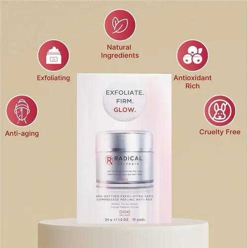 Radical Skincare Pad Exfoliante Antienvejecimiento 2×1.2 Oz