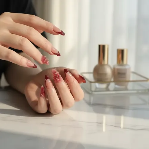 Uñas Postizas Brillantes 24 Unidades Maximstore