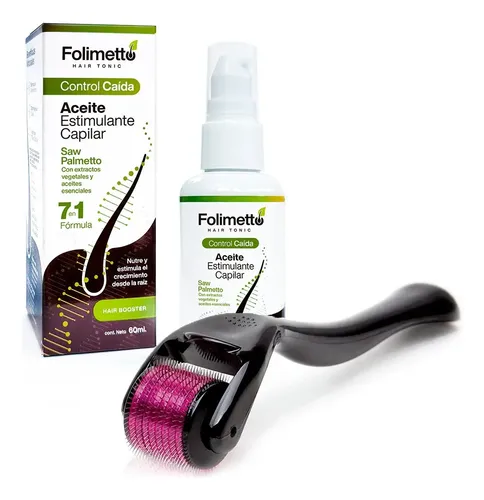Tratamiento Caída Capilar Con Saw Palmetto + Derma Roller