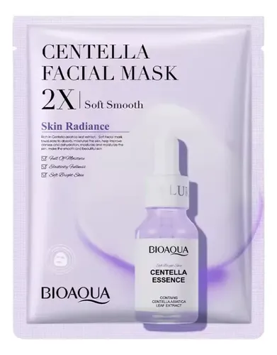 Bioaqua Mascarilla Facial Centella Colágeno Ácido Hialurónic Todo Tipo De Piel
