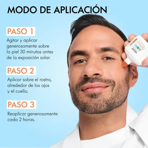 Vichy Capital Soleil Uv Aqua Invisible Fps50+ Solar Facial