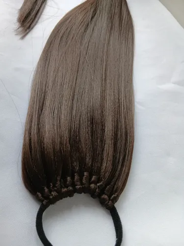 Extensión Ponytail Coleta Kanekalon Castaño 80cm