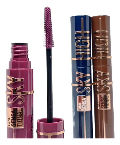 Mascara De Pestañas De Colores Rimel Sky Hight Tei Cosmetica Color Rosa