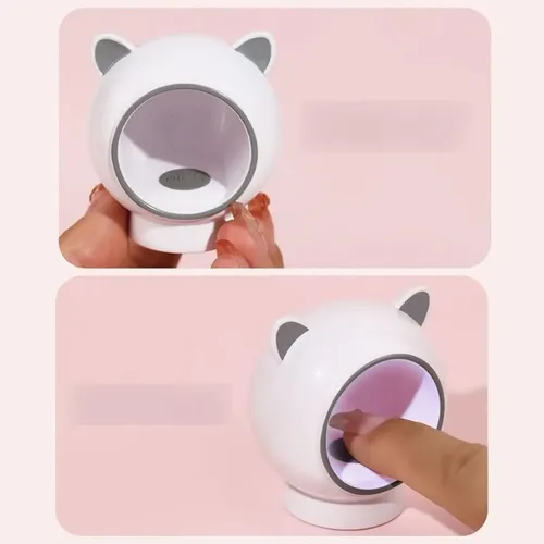 Adorable Mini Cabina Para Uñas Gatitito Secador Gel Uv Led