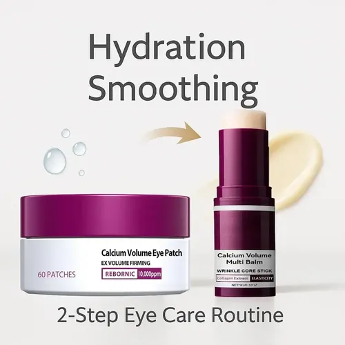 Set Parches Contorno De Ojos Y Bálsamo Facial Antiedad