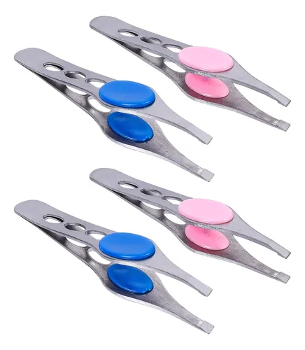 4pcs Strong Grip Eyebrow Shaping Tools In Assorted Colors