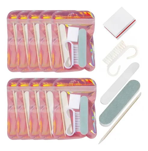 Pack 10 Kits Descartables De Manicura Profesional