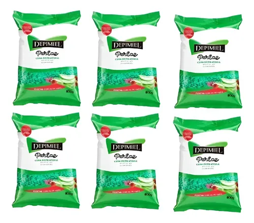 Cera Depilatoria Depimiel Sistema Español Perlas 800gr X6