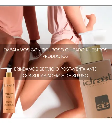 Piernas Perfectas Idraet Bb Cream Hidrata Efecto Glow 200g