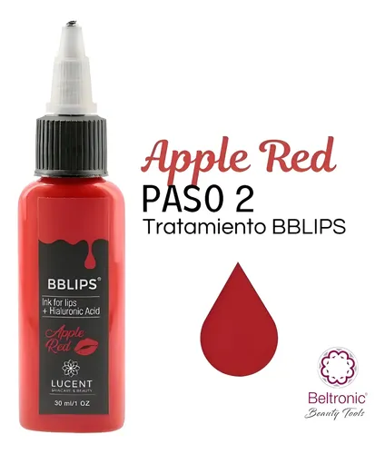 Tono Apple Red Rojo Labios Bblips Apto Dermapen Lucent