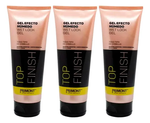 Primont Top Finish Gel Efecto Húmedo Definicion 220g X3