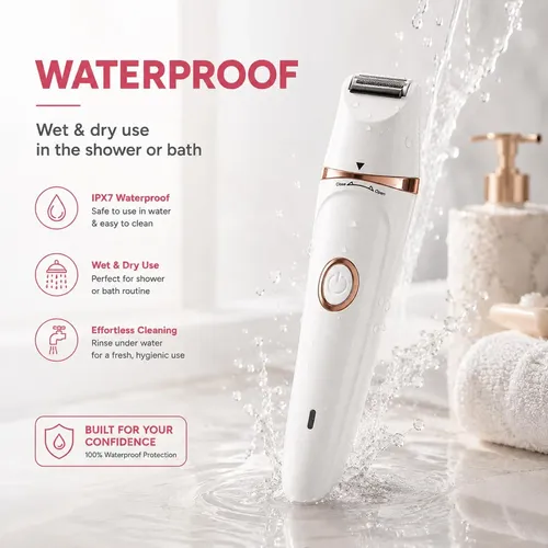 // Depiladora Facial For Mujer, Afeitadora Corporal Y ‘