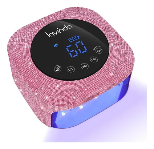 Lámpara De Uñas Uv Led Inalámbrica Lavinda 54w Rosa