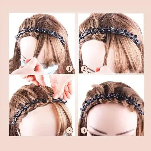 Diademas Con Pinzas Para Peinar – 2 Unidades