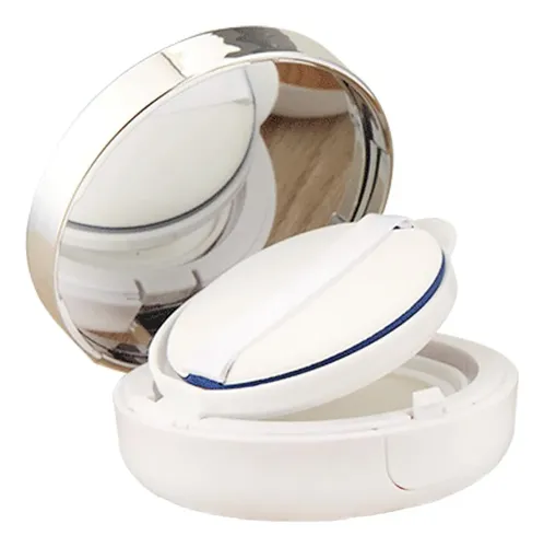 Compacto Para Base Cushion Blanco Plateado Portátil 15g