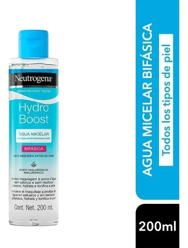 Agua Micelar Bifásica Neutrogena Hydro Boost X 200 Ml.