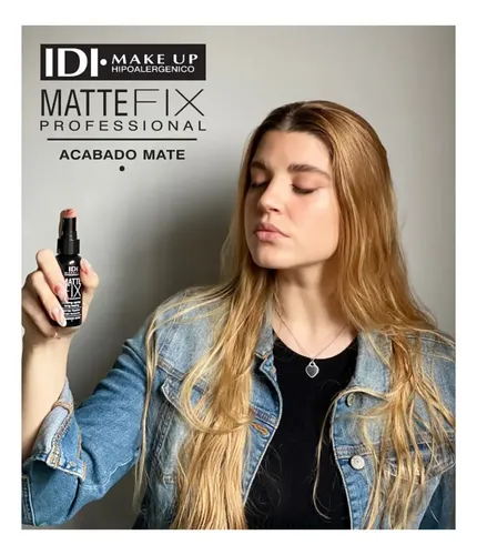 Idi Make Up Matte Fix Fiijador Acabado Mate 60ml X2