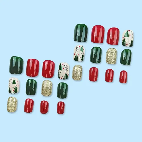 Pegatinas De Uñas Portátiles Con Muñeco De Nieve Con Forma D